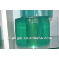 Cortina super transparente de PVC verde claro